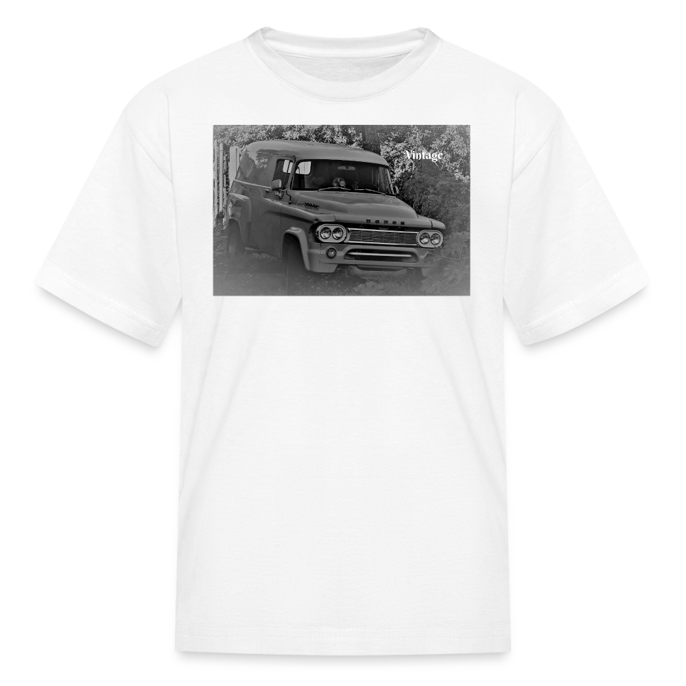"Vintage Dodge Truck" - white