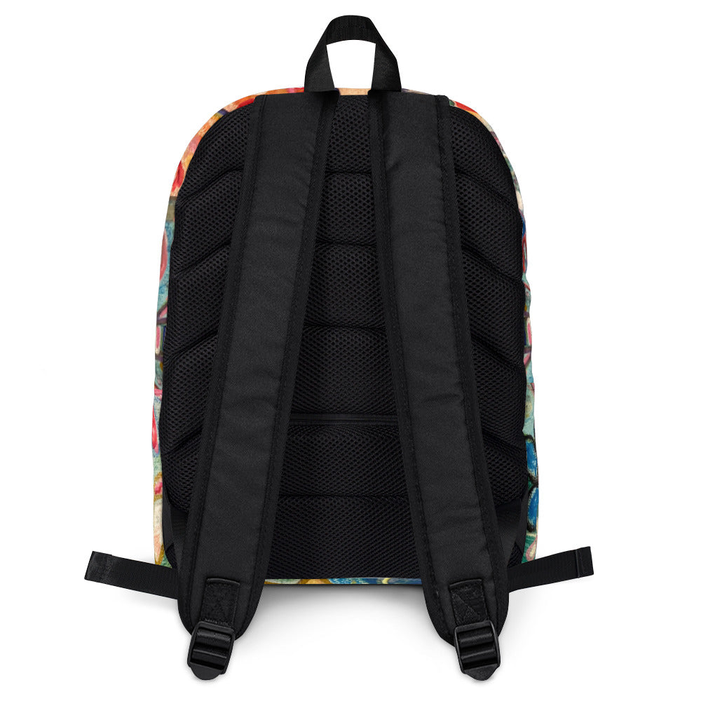 Backpack Title"Garden Party" Original Art by Stara Art , Artist Tara Sinclair