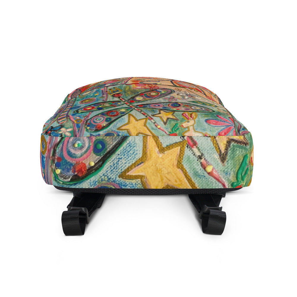 Backpack  Title"Garden Party" Original Art by Stara Art , Artist Tara Sinclair