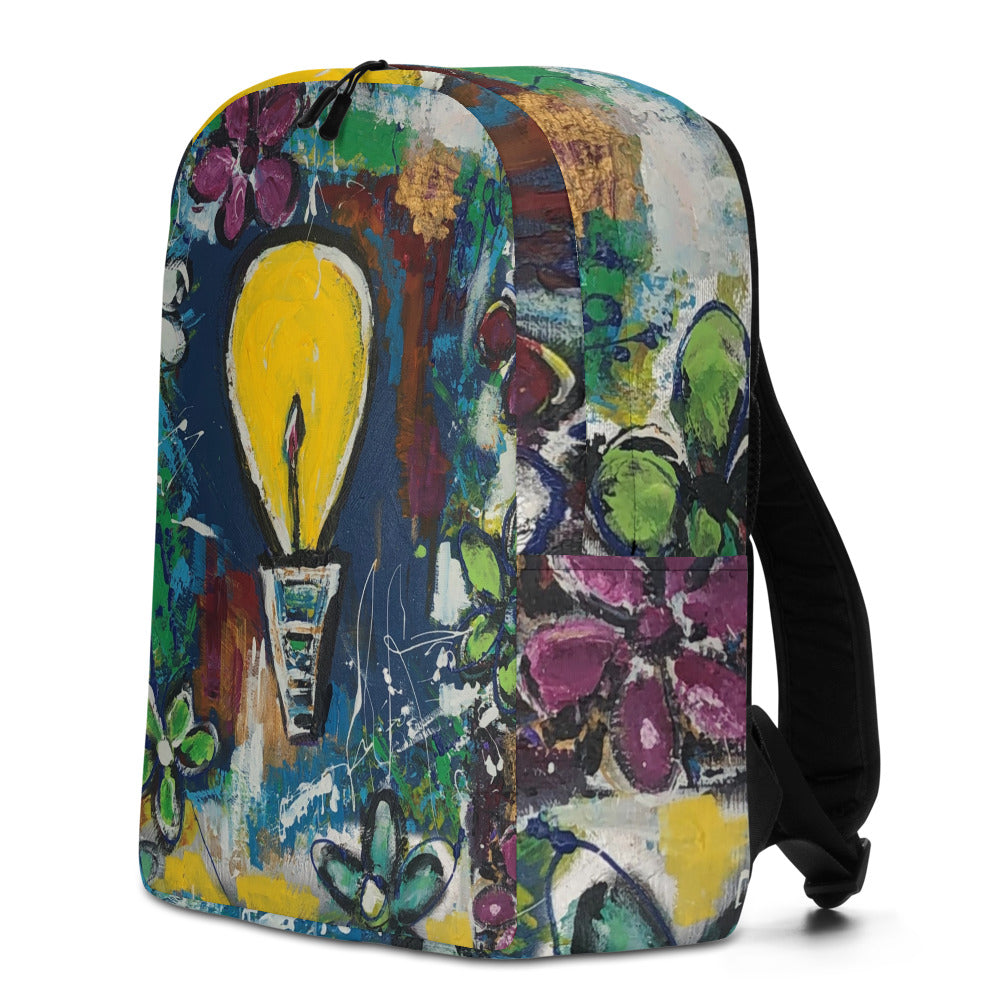 Minimalist Backpack "Ideas in Bloom"