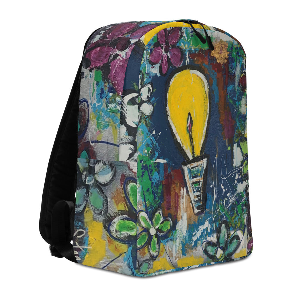 Minimalist Backpack "Ideas in Bloom"