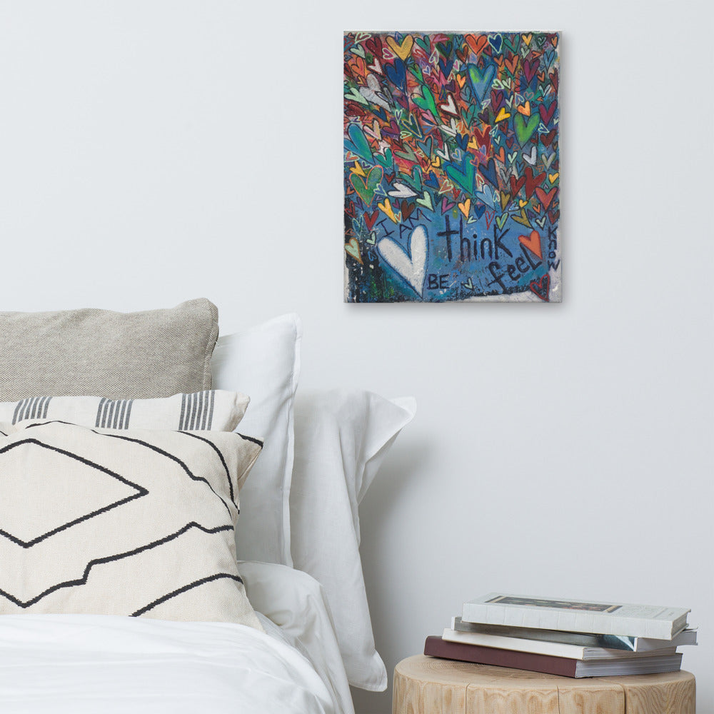 Canvas "Think Be Feel"