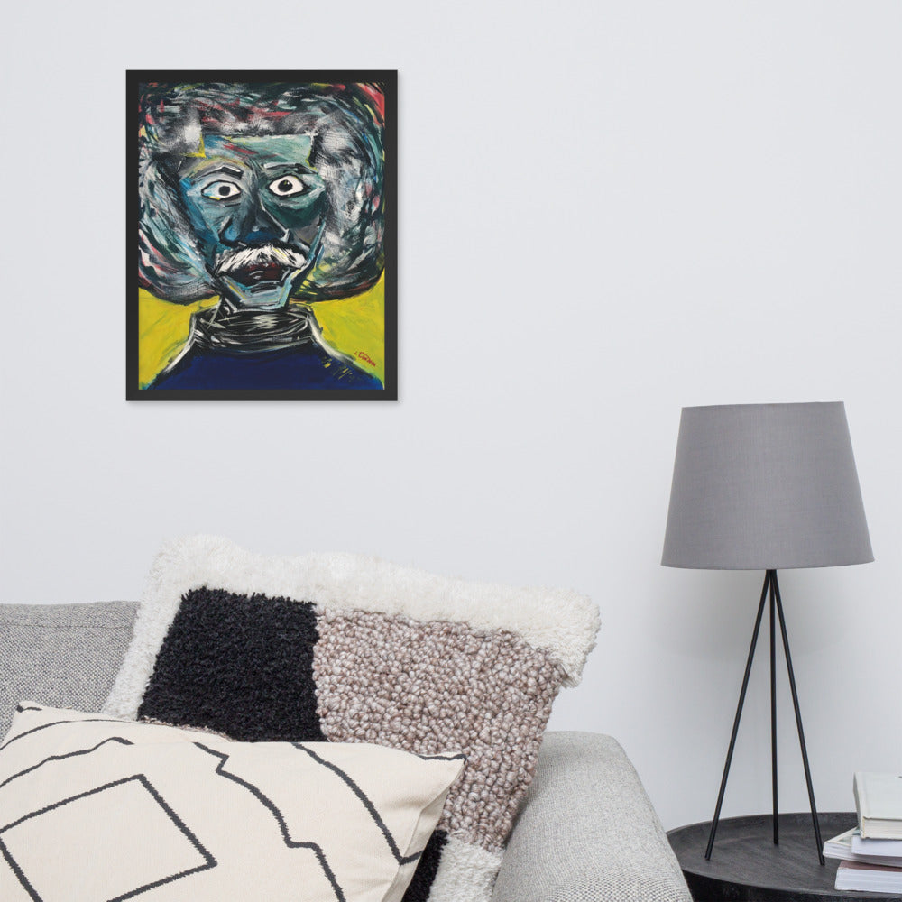 Framed poster "Einstein Eureka E2"