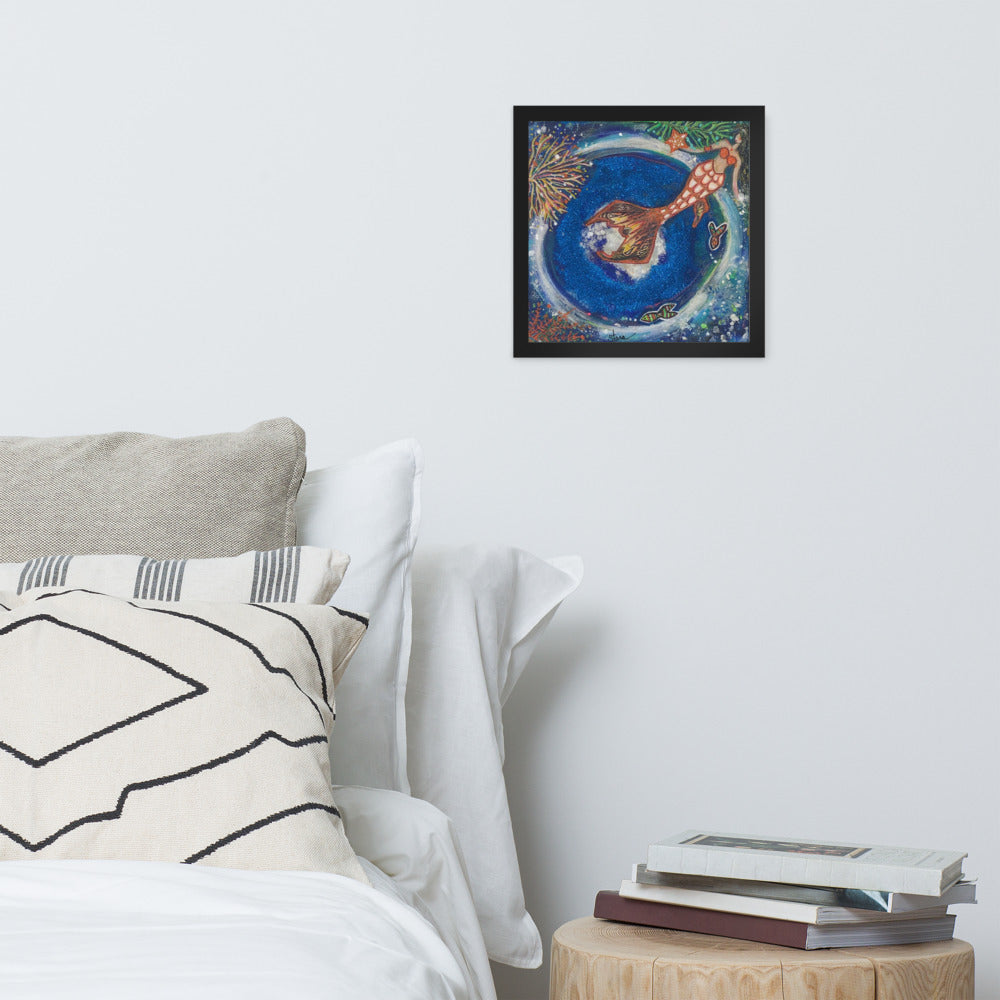 Framed photo paper poster "Dreaming of Atlantis"