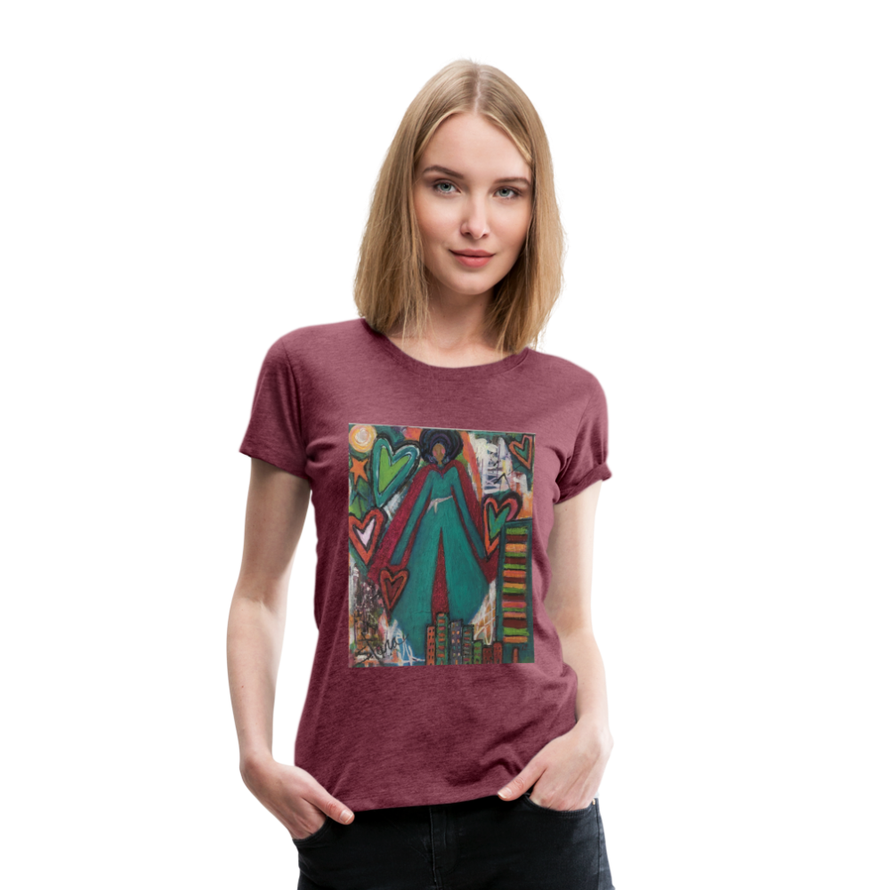 Women’s Premium T-Shirt - heather burgundy