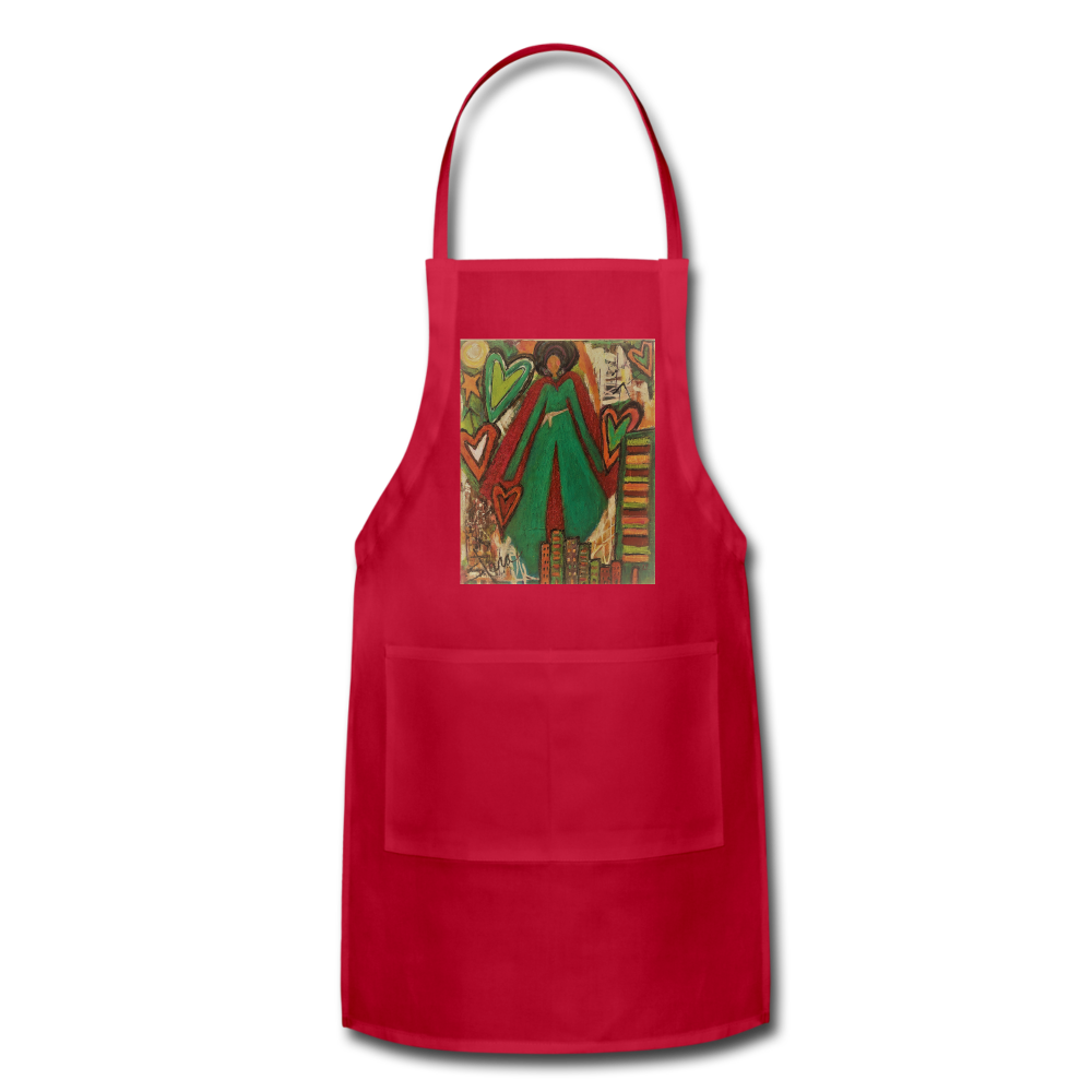 Adjustable Apron - red