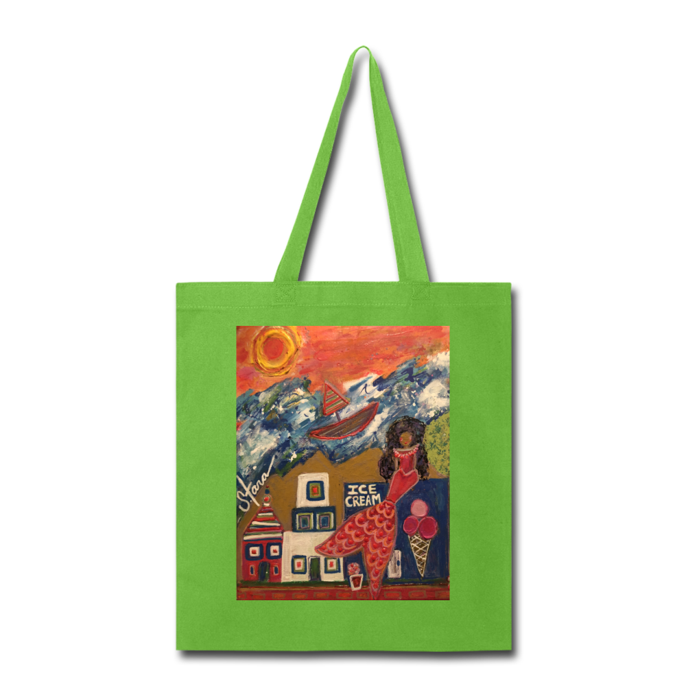 Tote Bag - lime green