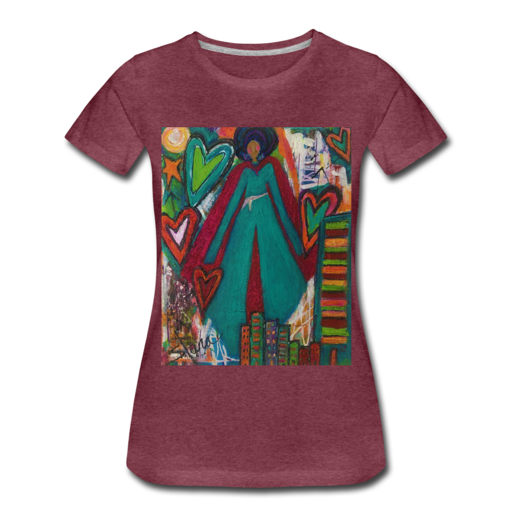 Women’s Premium T-Shirt - heather burgundy