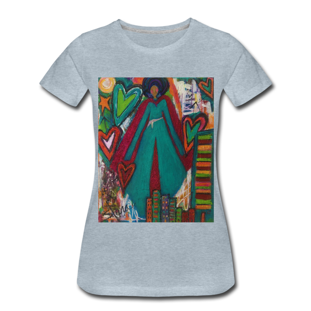 Women’s Premium T-Shirt - heather ice blue