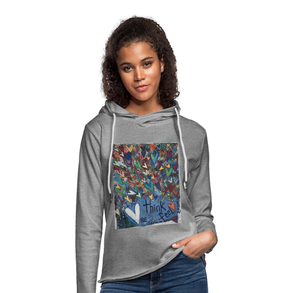 Unisex Lightweight Terry Hoodie - heather gray