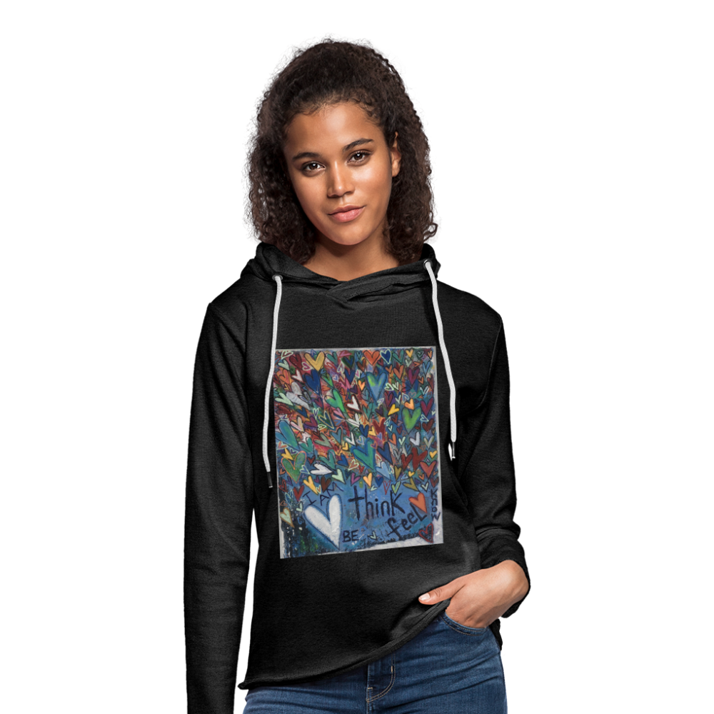 Unisex Lightweight Terry Hoodie - charcoal gray