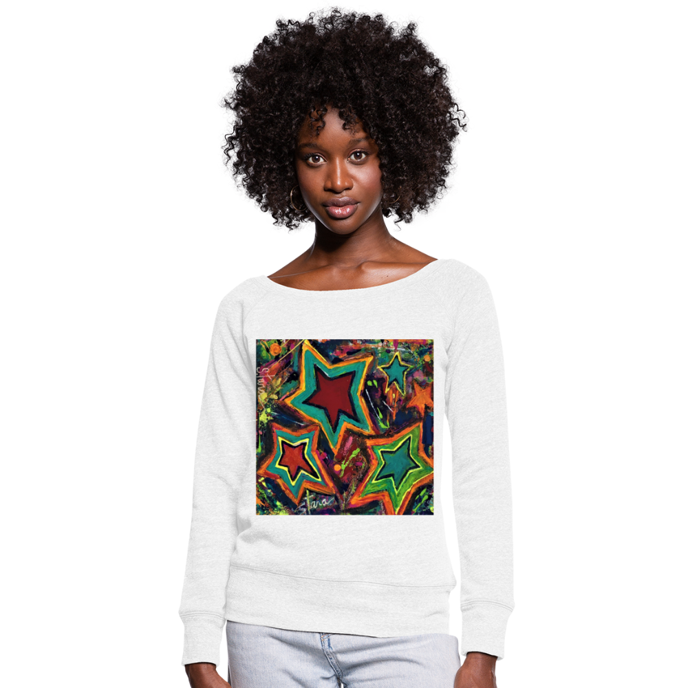 Women's Wideneck Sweatshirt - white