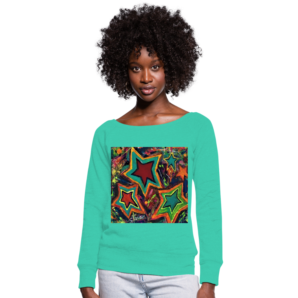Women's Wideneck Sweatshirt - teal