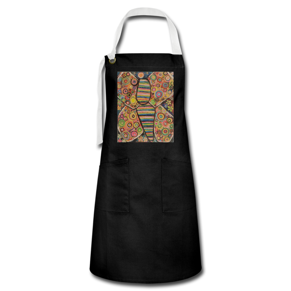 Artisan Apron - black/white