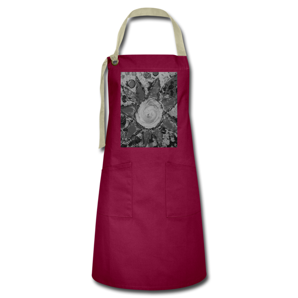 Artisan Apron - burgundy/khaki