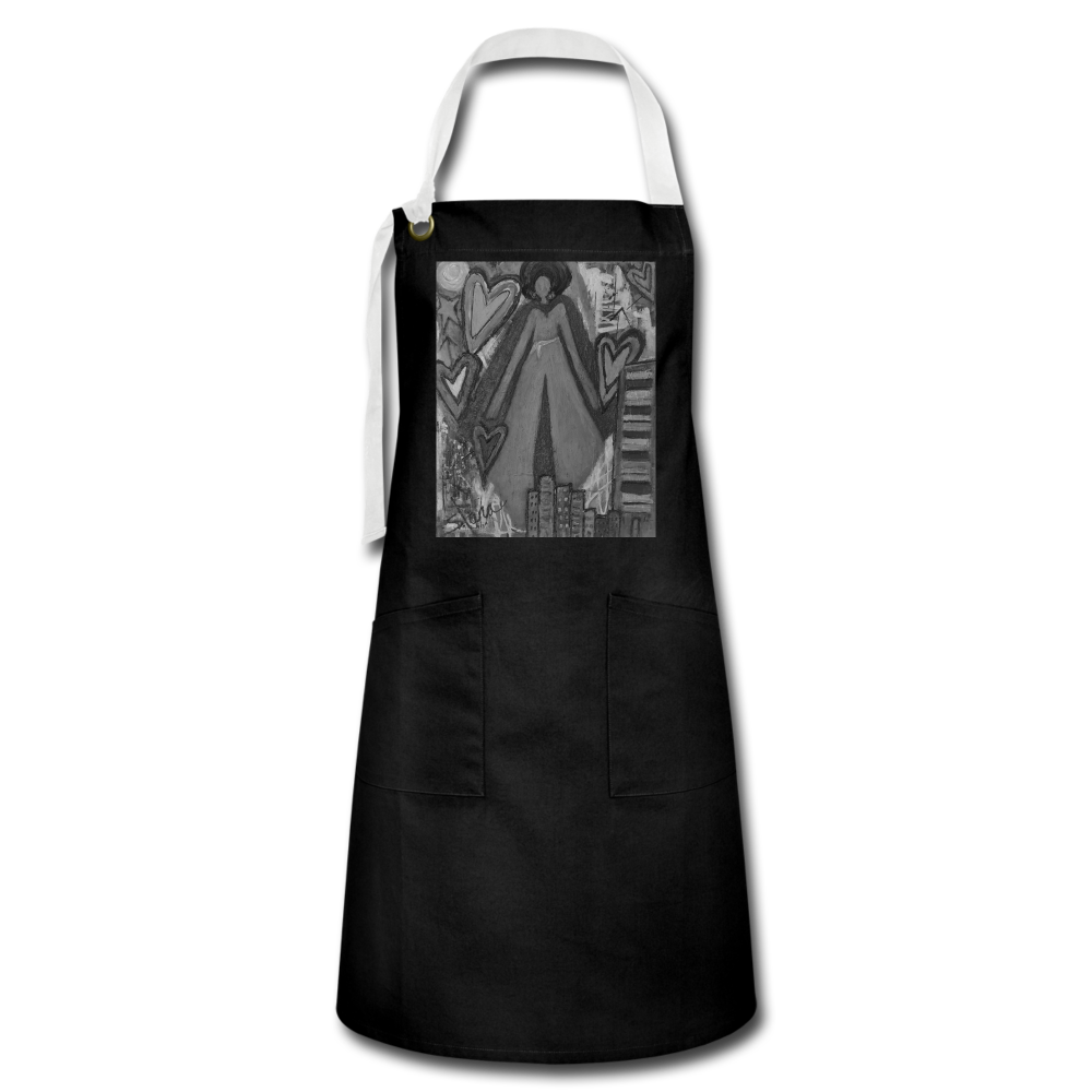 Artisan Apron - black/white