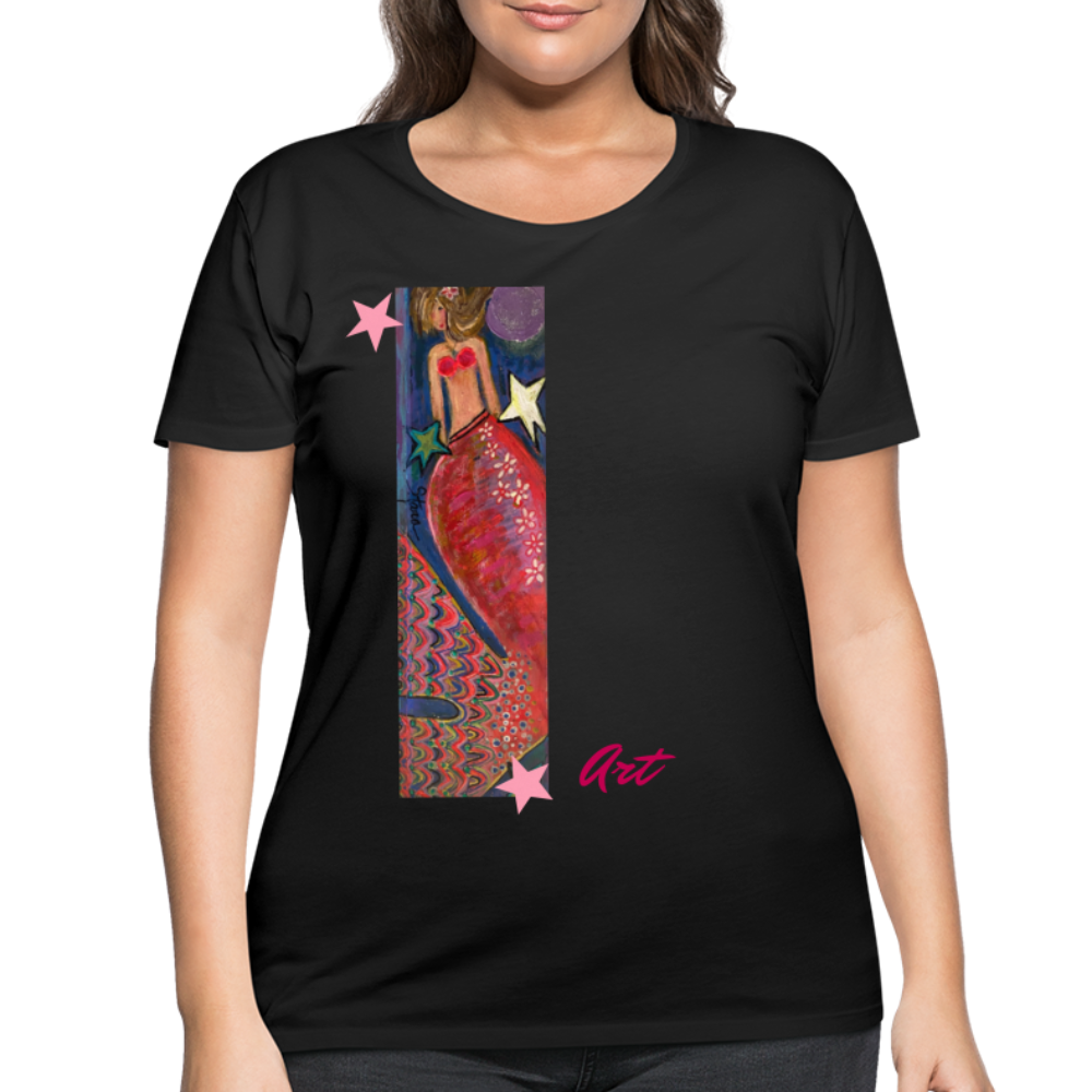 Women’s Curvy T-Shirt - black
