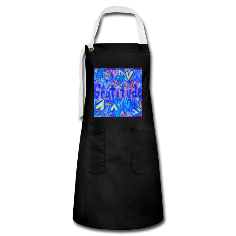 Artisan Apron - black/white