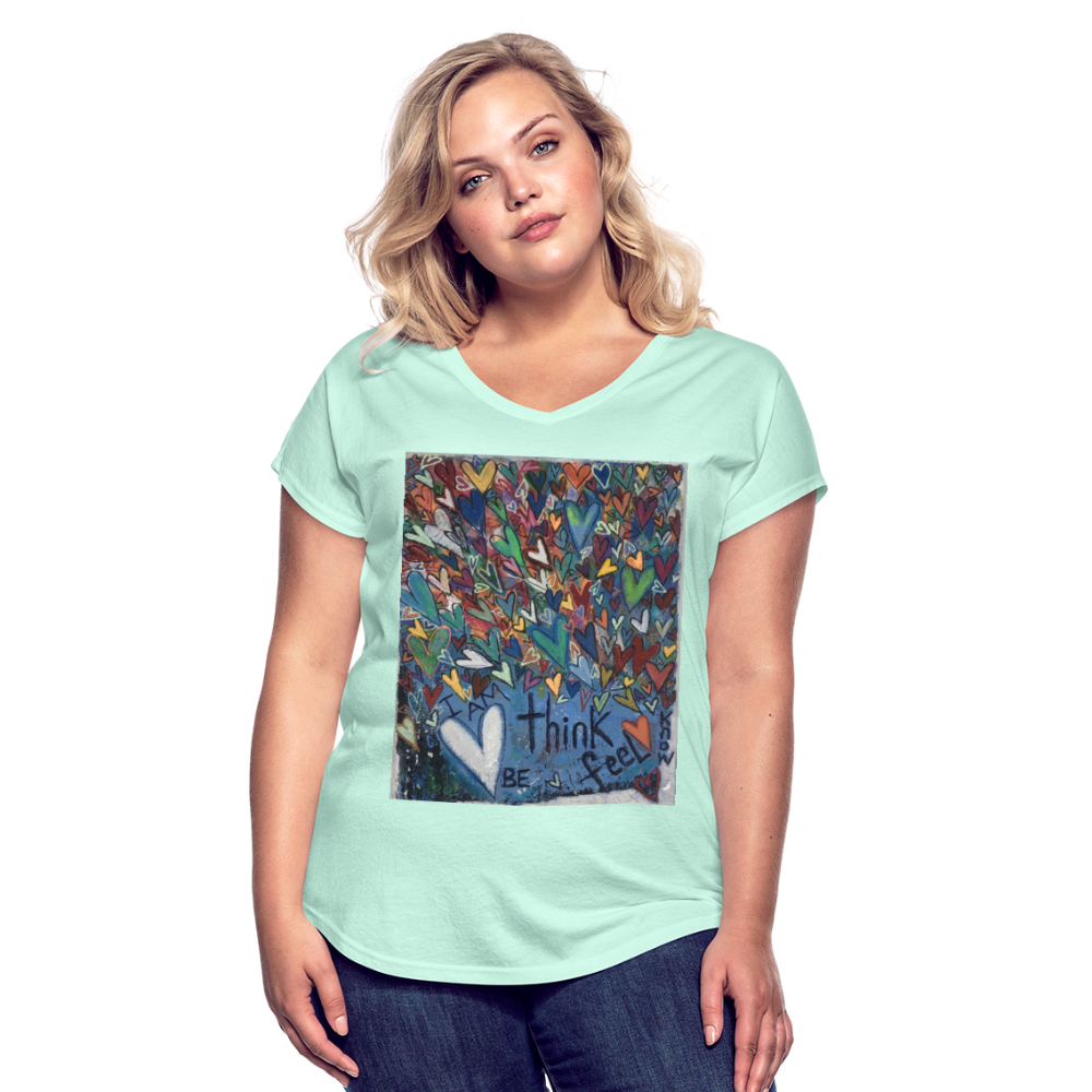 Women's Tri-Blend V-Neck T-Shirt - mint