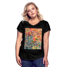 Load image into Gallery viewer, Women&#39;s Tri-Blend V-Neck T-Shirt - black
