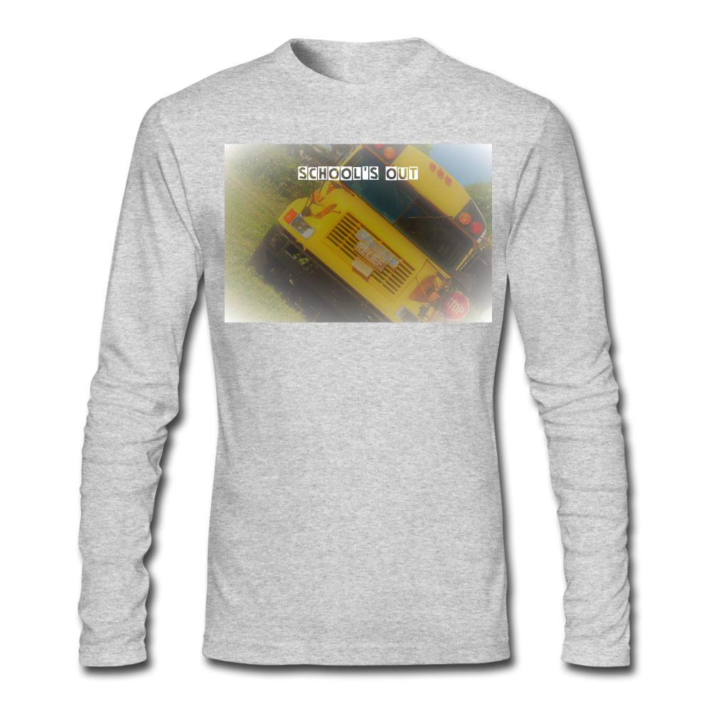 Men's Long Sleeve T-Shirt by Next Level - heather gray