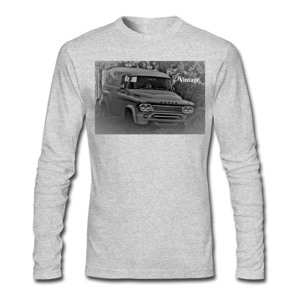 Men's Long Sleeve T-Shirt by Next Level - heather gray