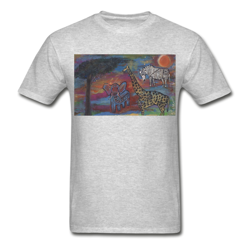 Hanes Adult Tagless T-Shirt - heather gray