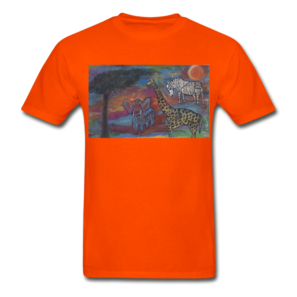 Hanes Adult Tagless T-Shirt - orange