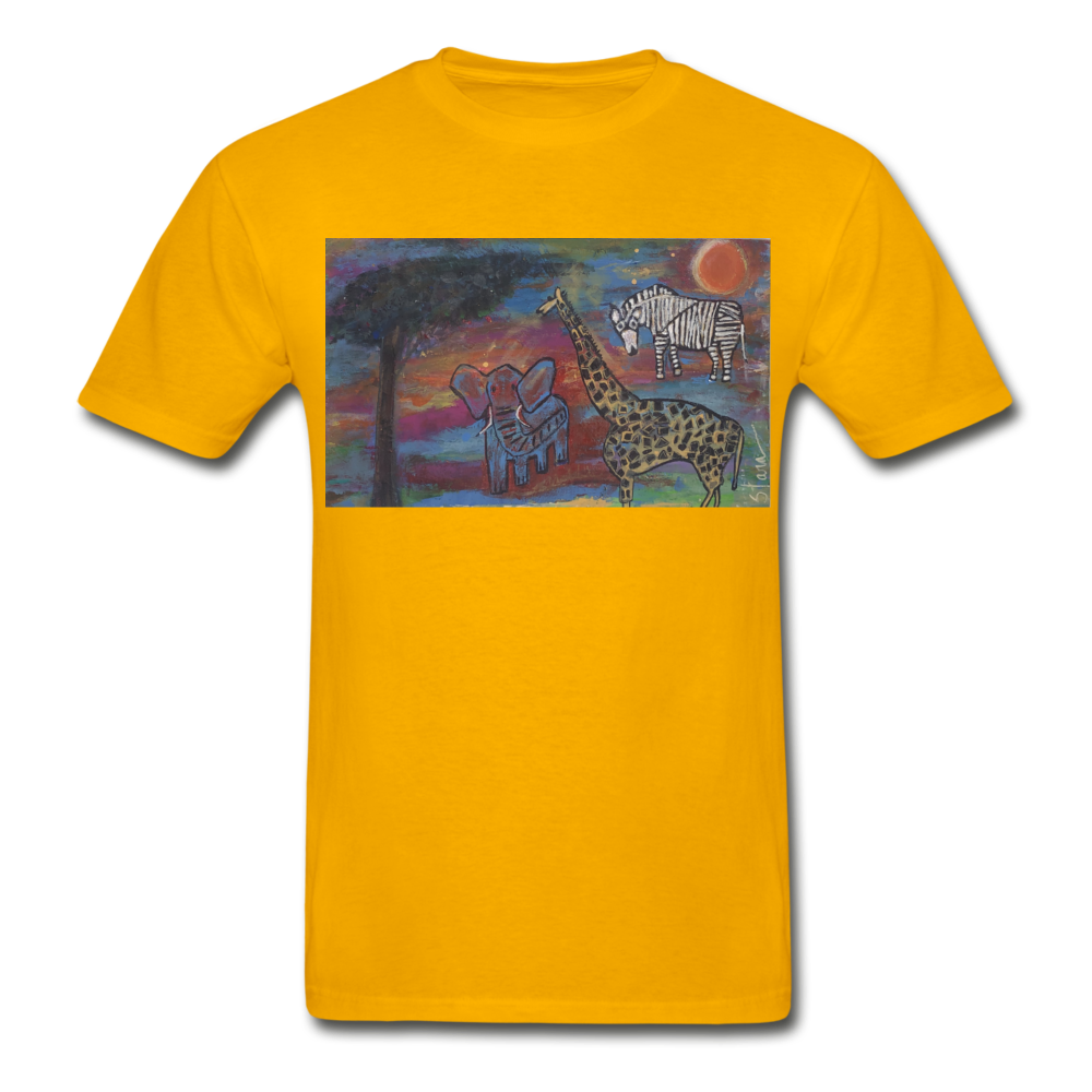 Hanes Adult Tagless T-Shirt - gold