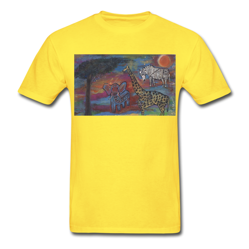 Hanes Adult Tagless T-Shirt - yellow