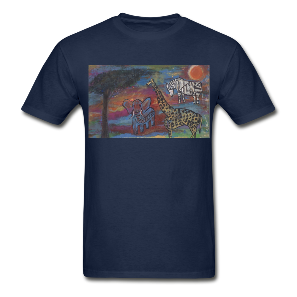 Hanes Adult Tagless T-Shirt - navy