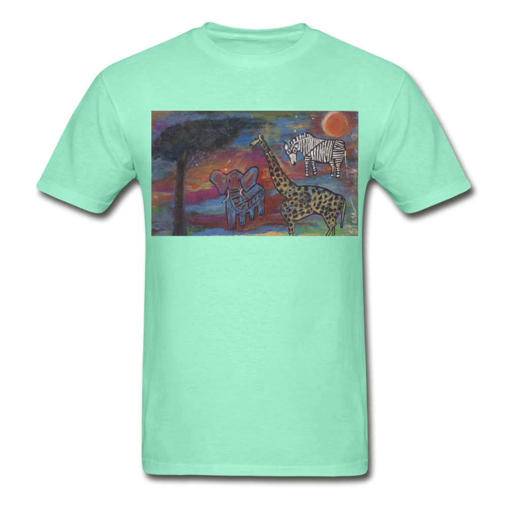 Hanes Adult Tagless T-Shirt - deep mint