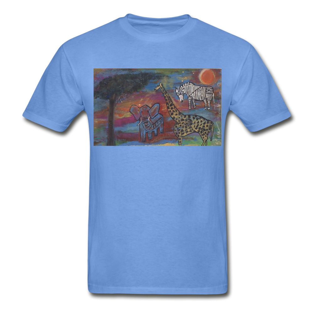 Hanes Adult Tagless T-Shirt - carolina blue
