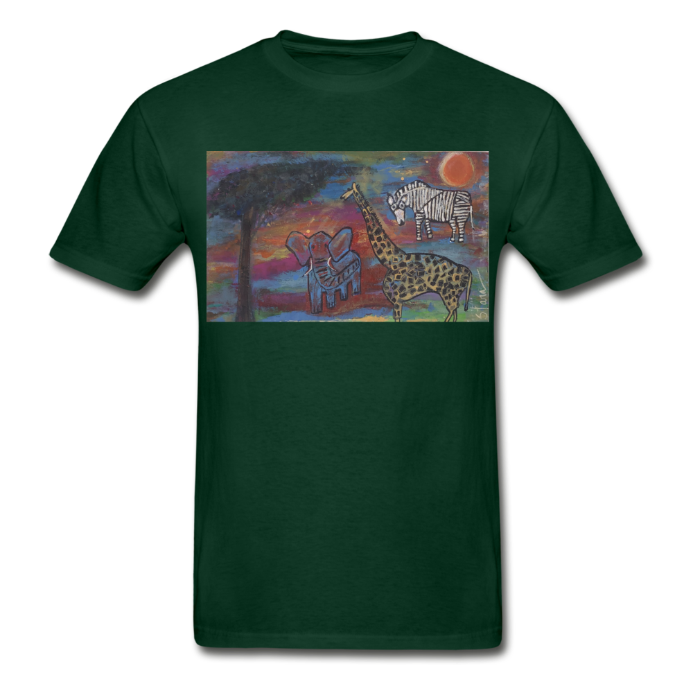 Hanes Adult Tagless T-Shirt - forest green