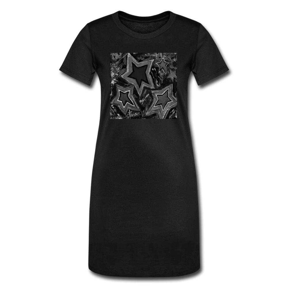Women's T-Shirt Dress - black