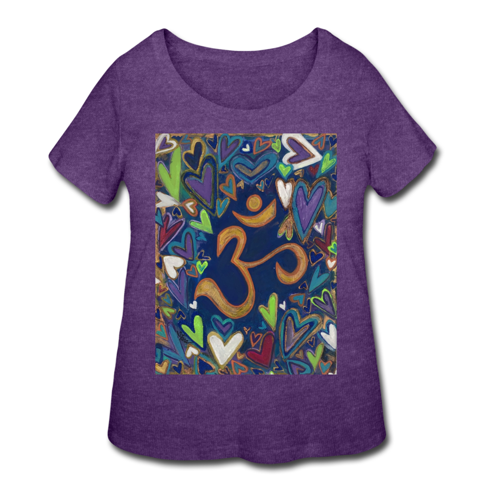 Women’s Curvy T-Shirt - heather purple
