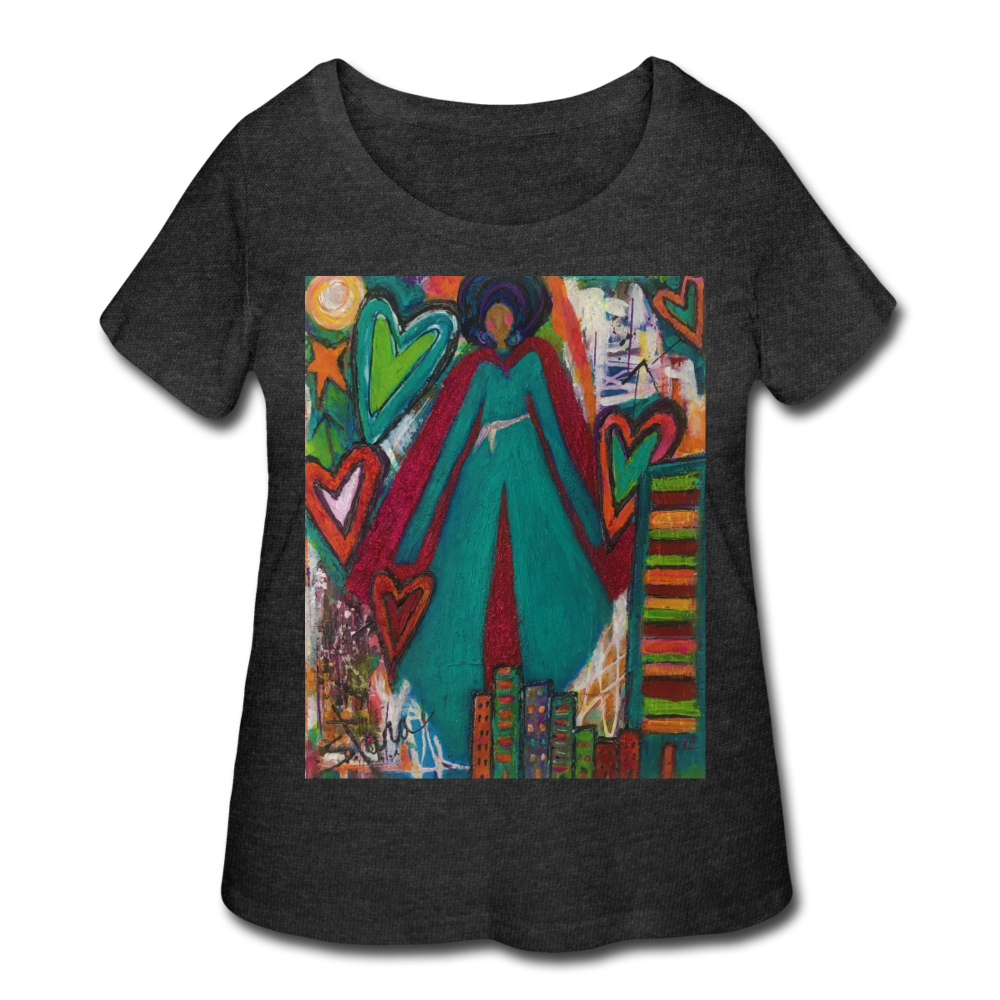 Women’s Curvy T-Shirt - deep heather