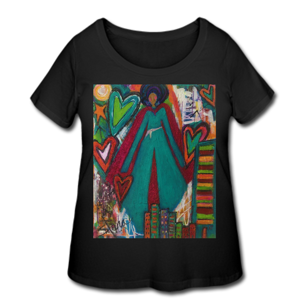 Women’s Curvy T-Shirt - black