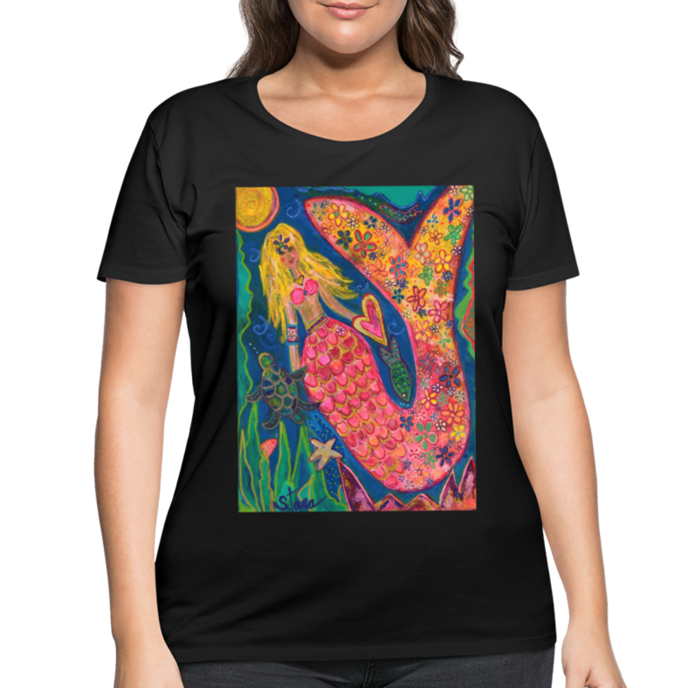 Women’s Curvy T-Shirt - black
