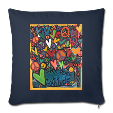 Load image into Gallery viewer, Throw Pillow Cover 18” x 18” - navy
