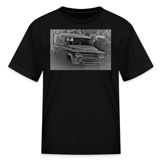 "Vintage Dodge Truck" - black