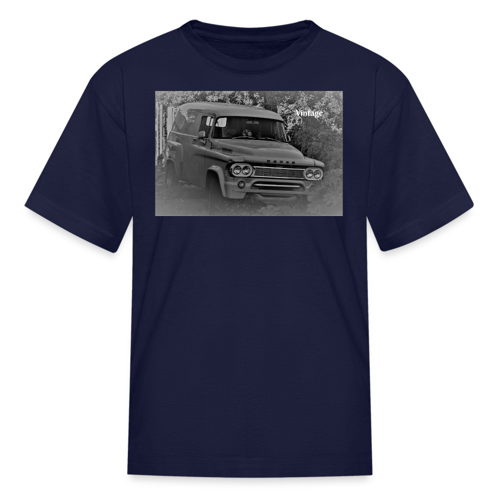 "Vintage Dodge Truck" - navy