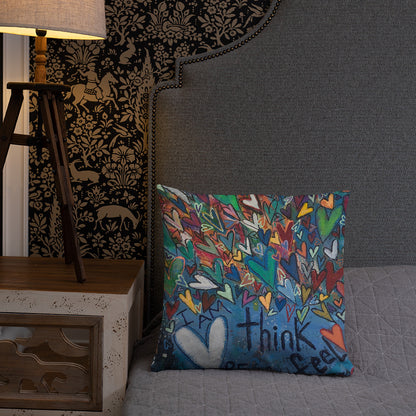 "Think Be Feel" Basic Pillow
