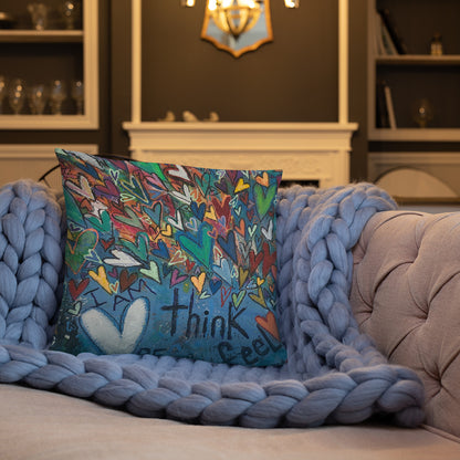 "Think Be Feel" Basic Pillow