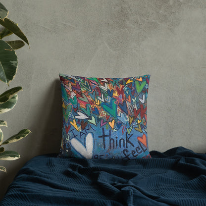 "Think Be Feel" Basic Pillow