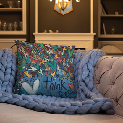 "Think Be Feel" Basic Pillow