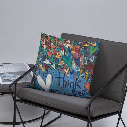 "Think Be Feel" Basic Pillow