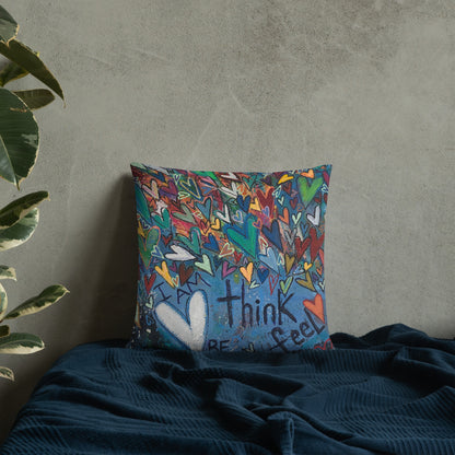 "Think Be Feel" Basic Pillow