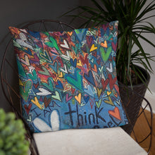 Load image into Gallery viewer, &quot;Think Be Feel&quot; Basic Pillow
