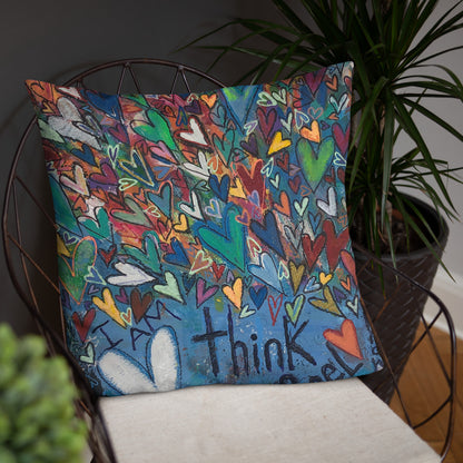 "Think Be Feel" Basic Pillow